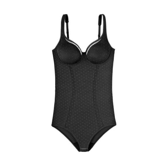 LOU Perfect Black Underwire Bodysuit NWT Size 34B in Black - Picture 2 of 4